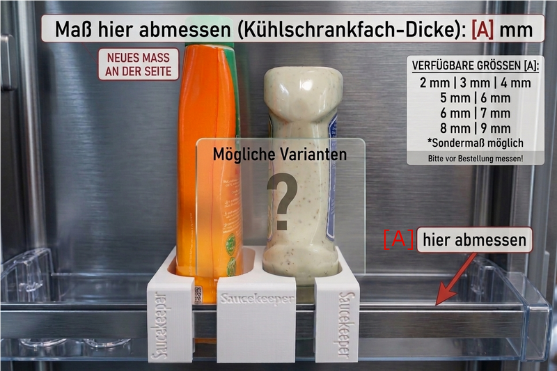 Saucekeeper – Dreiteiliger Saucenhalter (Set mit Mittelstück, Links & Rechts)